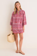 Americana Batik Stripe Bondi Coverup