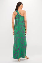 Emerald Jacquard Soleil Gown