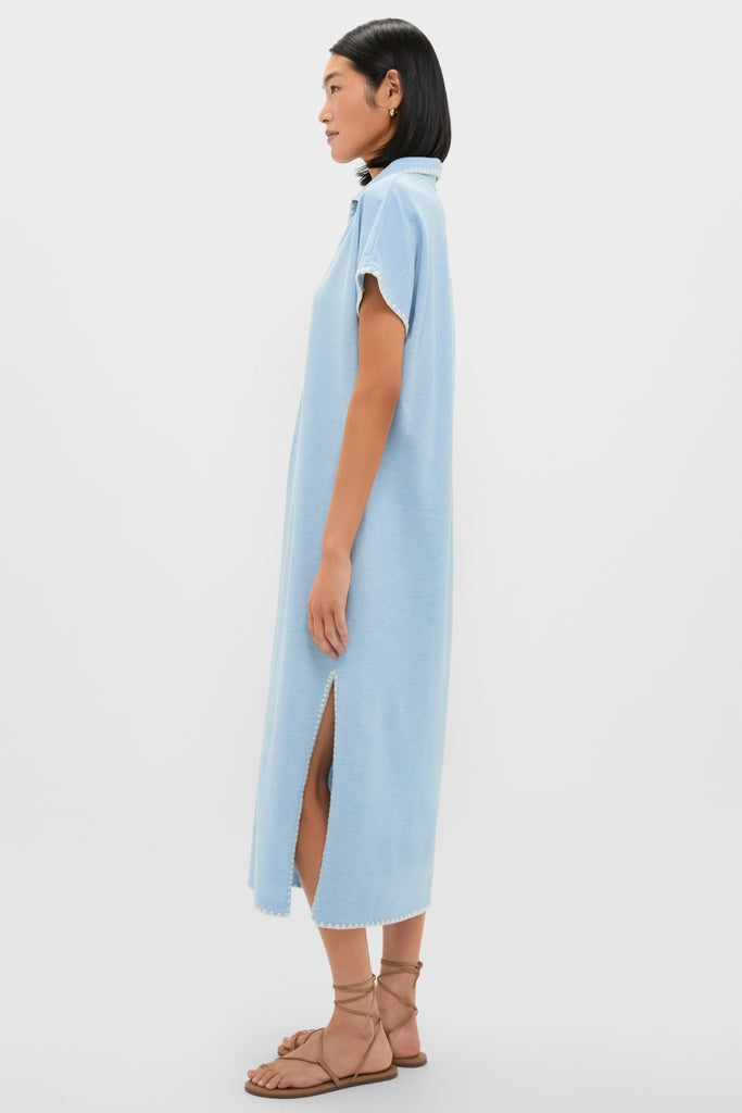 Heather Chambray Pique Melissa Maxi Dress