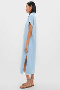 Heather Chambray Pique Melissa Maxi Dress