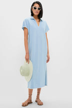 Heather Chambray Pique Melissa Maxi Dress
