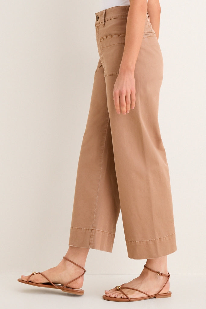Truffle Brown Chino Wide Leg Davis Pants