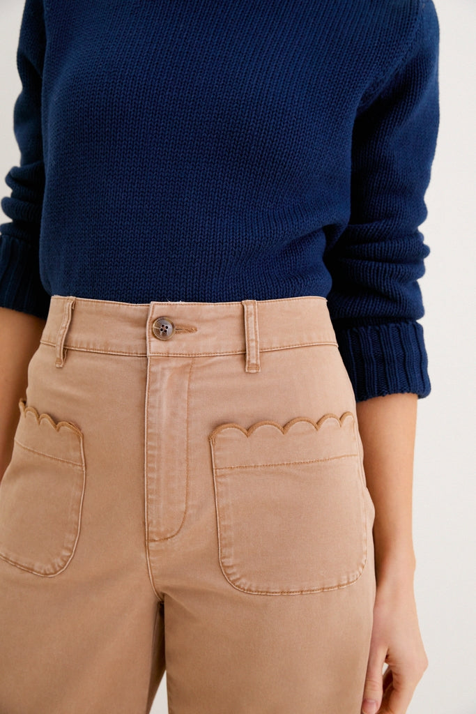 Truffle Brown Chino Wide Leg Davis Pants