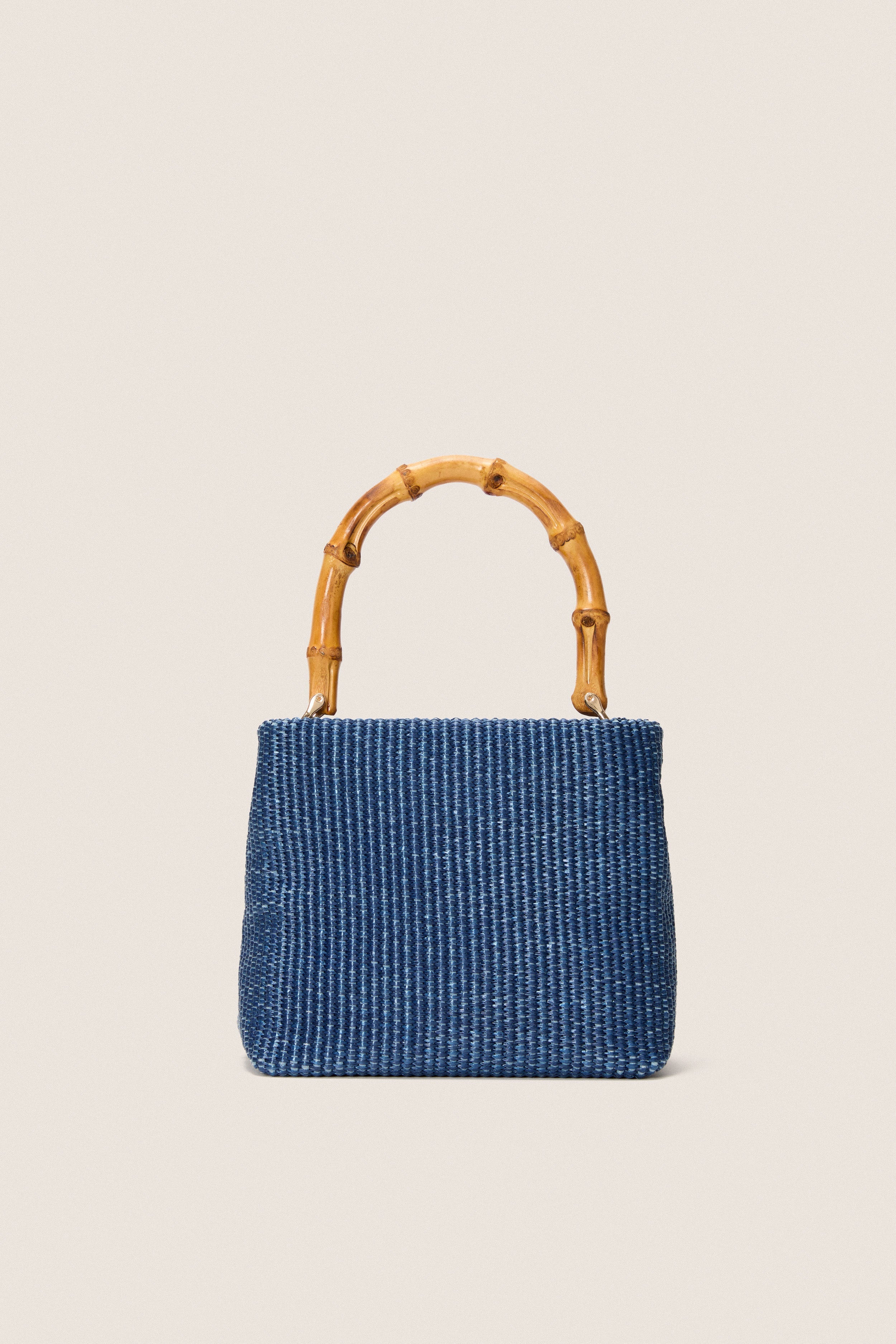 Navy Raffia Audrey Lady Bag