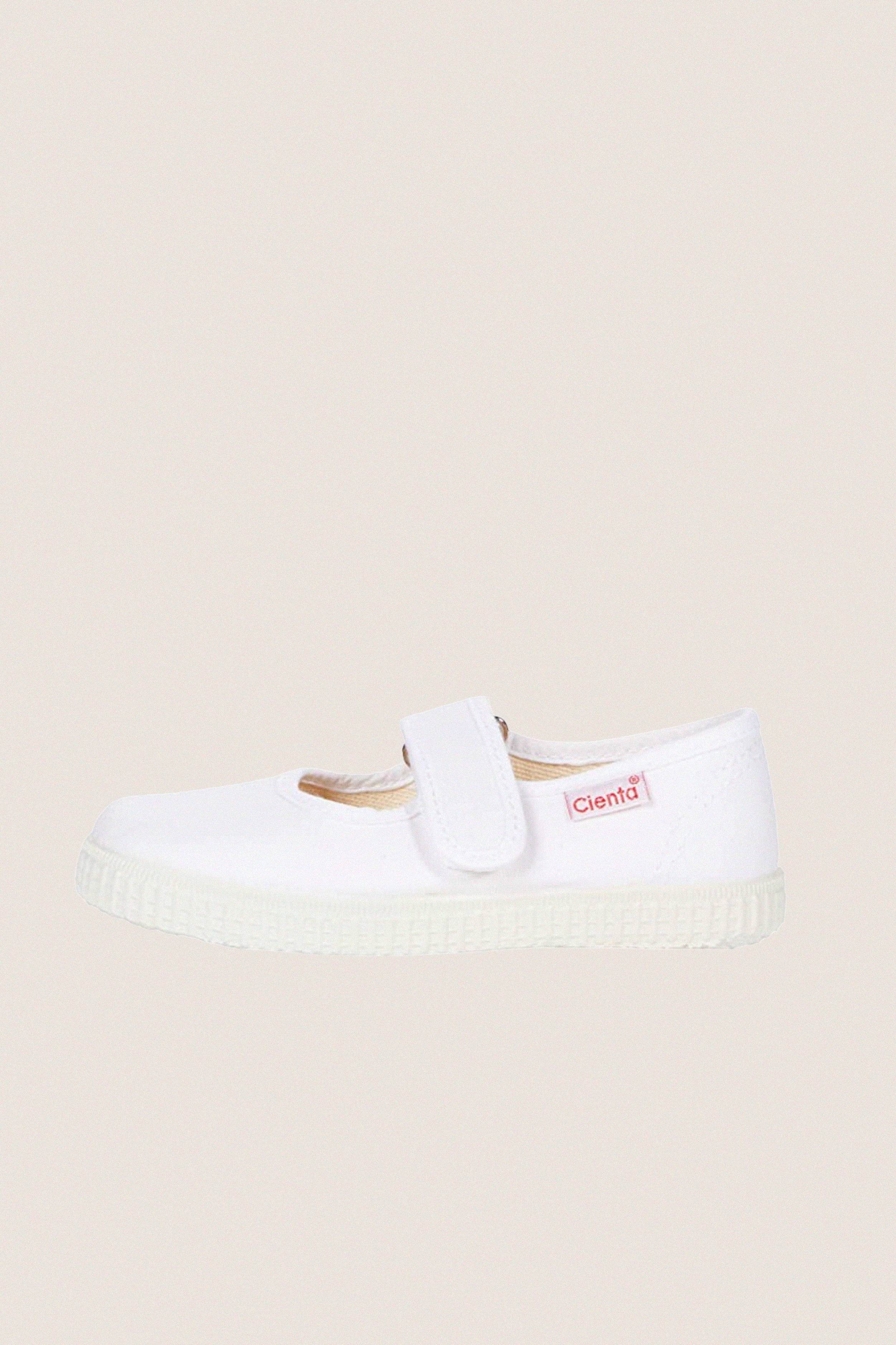 White Velcro Mary Janes