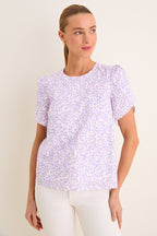 Lilac Floral Rosenberg Blouse