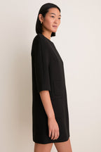 Black Crepe Delphine Mini Dress