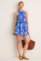 Cyan Amelia Mini Dress