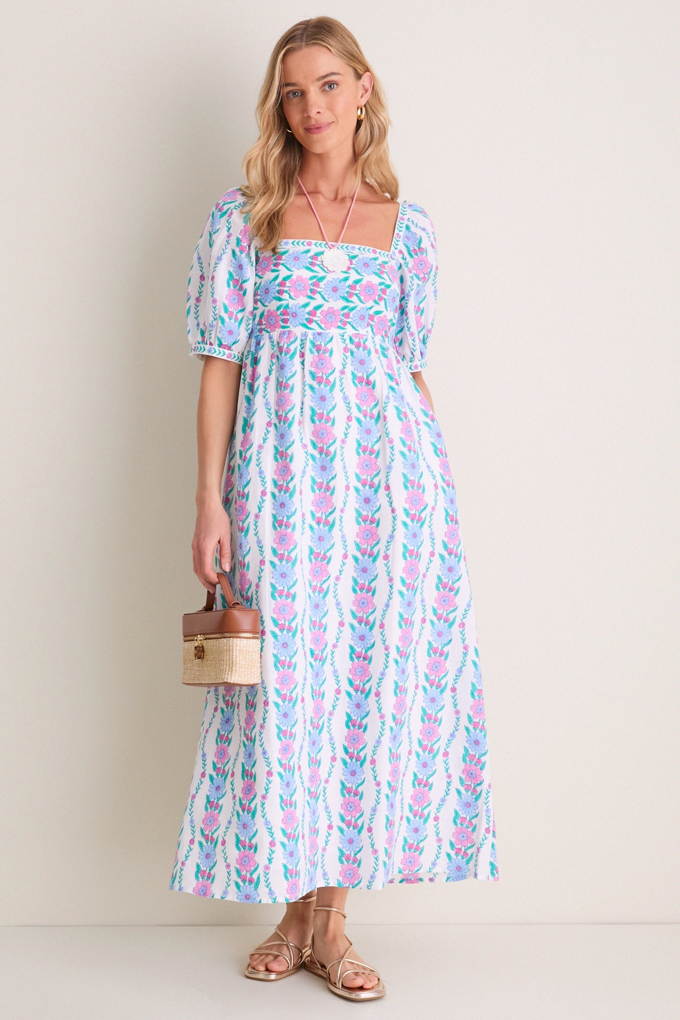 Orchid Border Elizabeth Dress