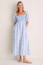 Orchid Border Elizabeth Dress