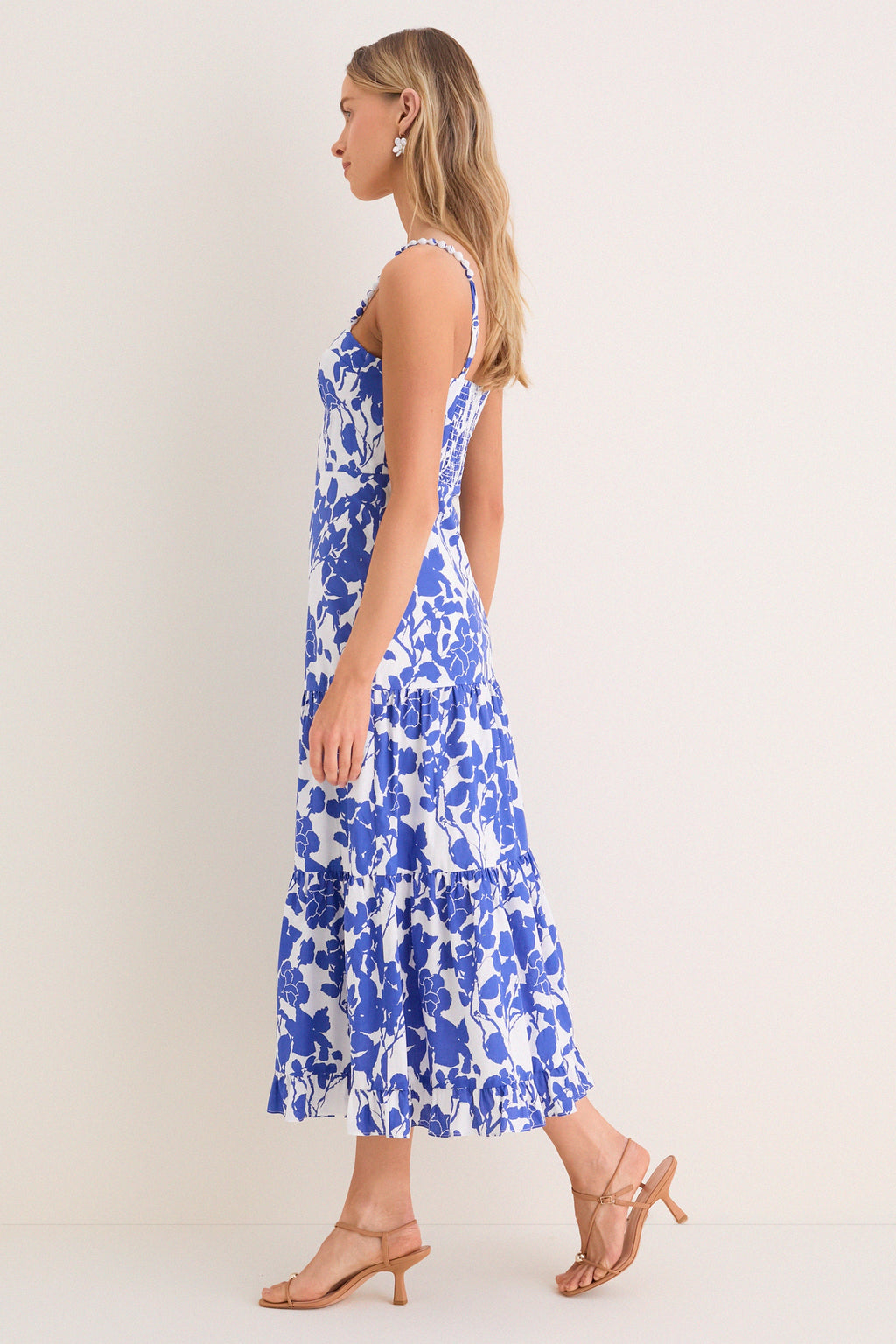 Blue Floral Rachel Maxi Dress