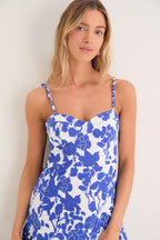 Blue Floral Rachel Maxi Dress