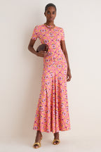 Orchid Mosaic Annie Short Sleeve Dress