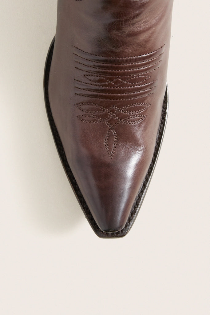 THE GREAT. x Stetson Brown Floral Cowboy Boot