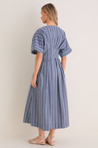Navy Stripe Darren Dress