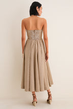 Mocha Gingham Sierra Dress