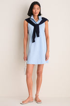 Light Blue Pique Margaret Polo Dress