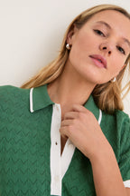 Mountain View May Sweater Polo Dress