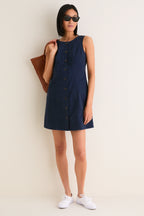 Navy Chino Rhoda Mini Dress