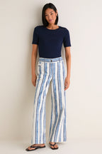 Blue Stripe Pascal Pant