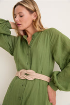 Cedar Green Button Down Granier Dress