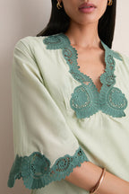 Green Darya Caftan