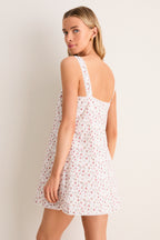 Watercolour Floral Charlotte Mini Dress