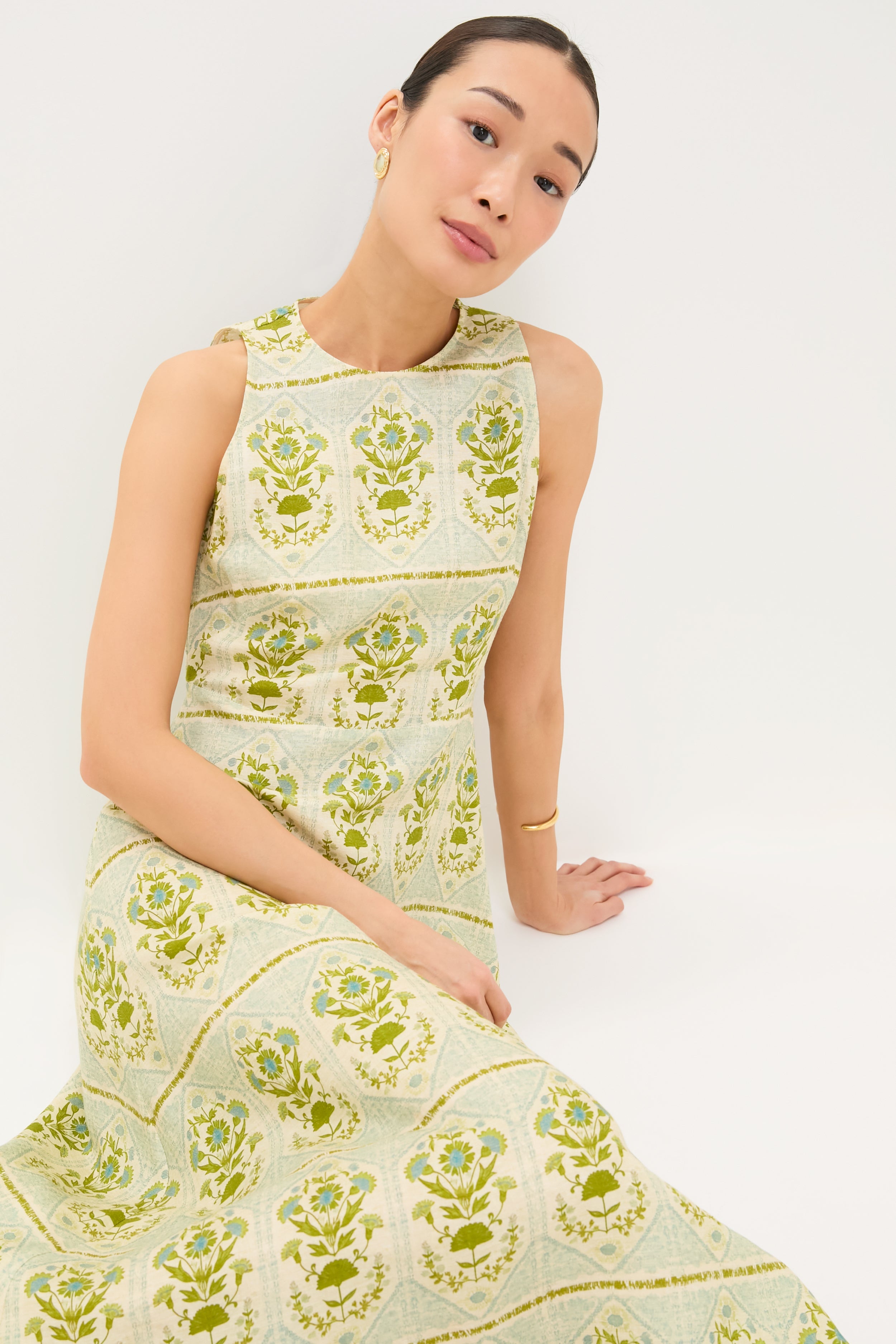 Green Trellis Faith Dress