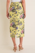Gilded Chinoiserie Jacquard Ellington Skirt