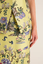 Gilded Chinoiserie Jacquard Ellington Skirt