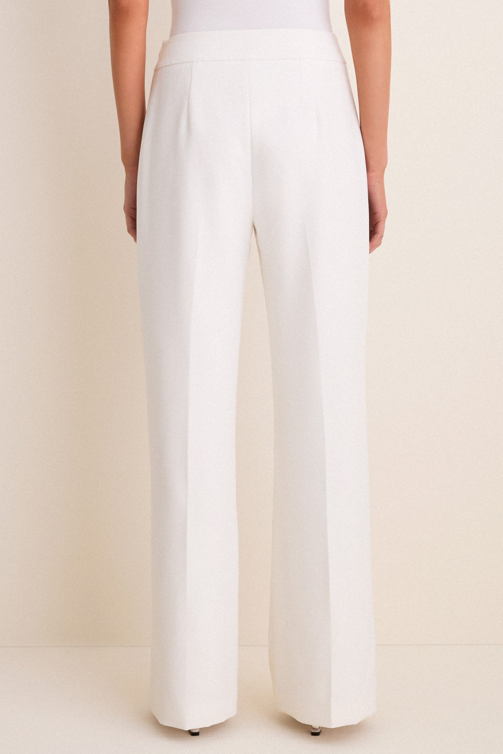 White Crepe Erin Pant