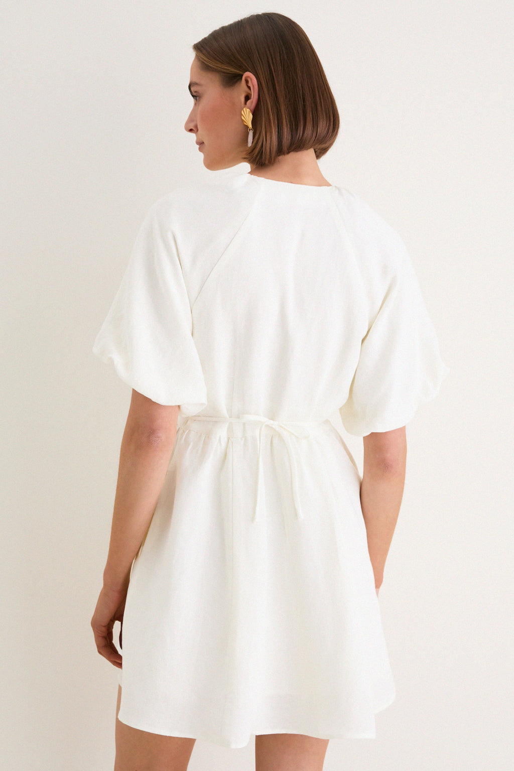 Star White Bastille Short Dress