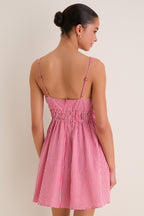 Red Gingham Tessa Mini Dress