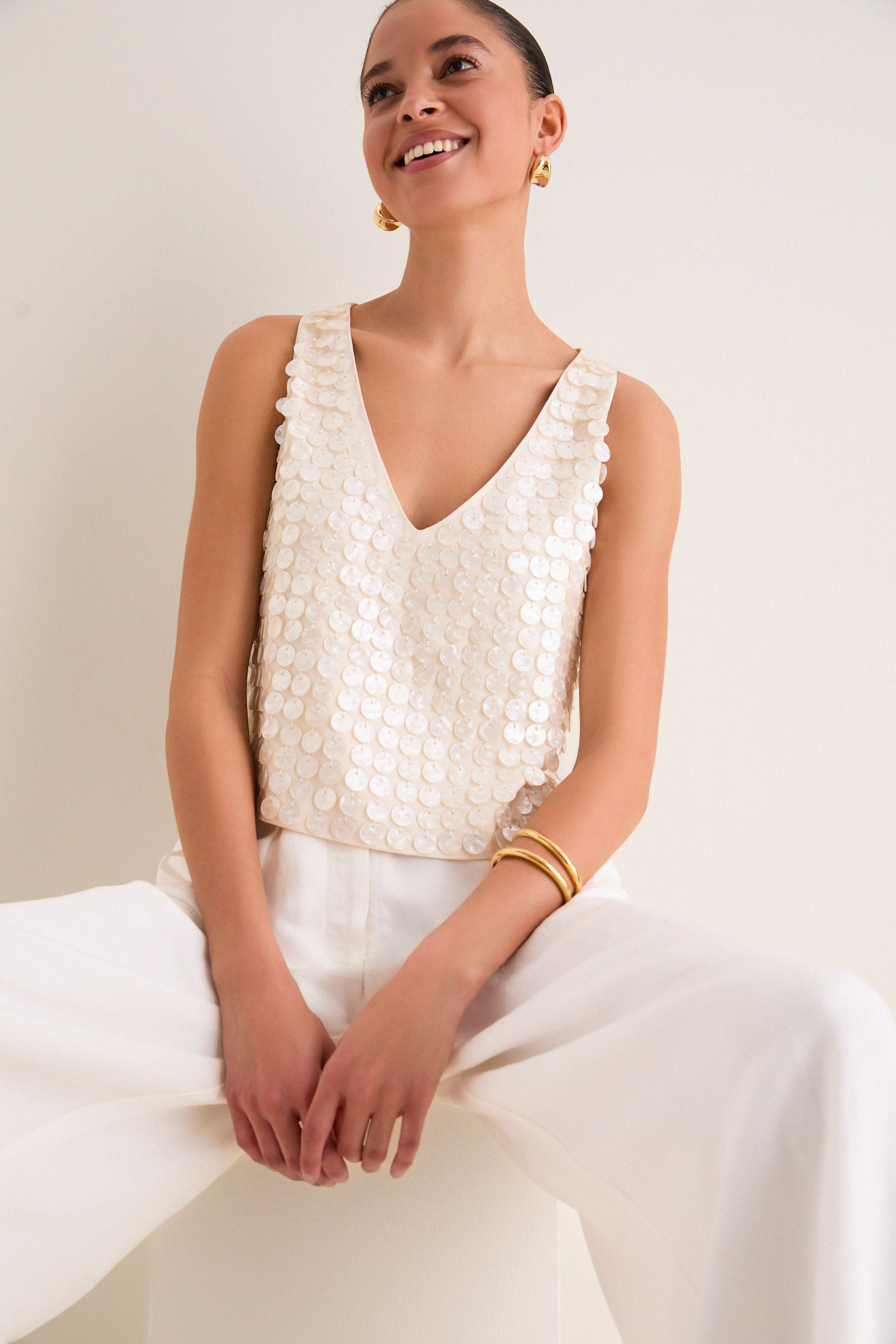 Pearl Shells Disco Tank