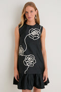 Onyx and Ivory Florentina Petal Mini Dress