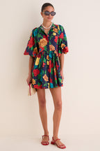 Queen Peony Mini Portofino Dress