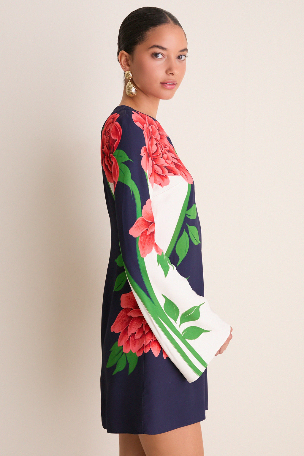 Queen Peony Placee Mini Supremes Swing Dress
