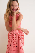Coral Peony Lakshmi Dress