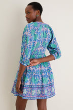 Green Navy Clara Mini Dress