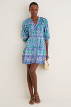 Green Navy Clara Mini Dress