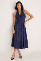 True Navy Jessica Midi Dress