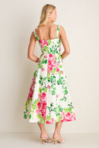 Saffier Bouquet Sabrina Midi Dress
