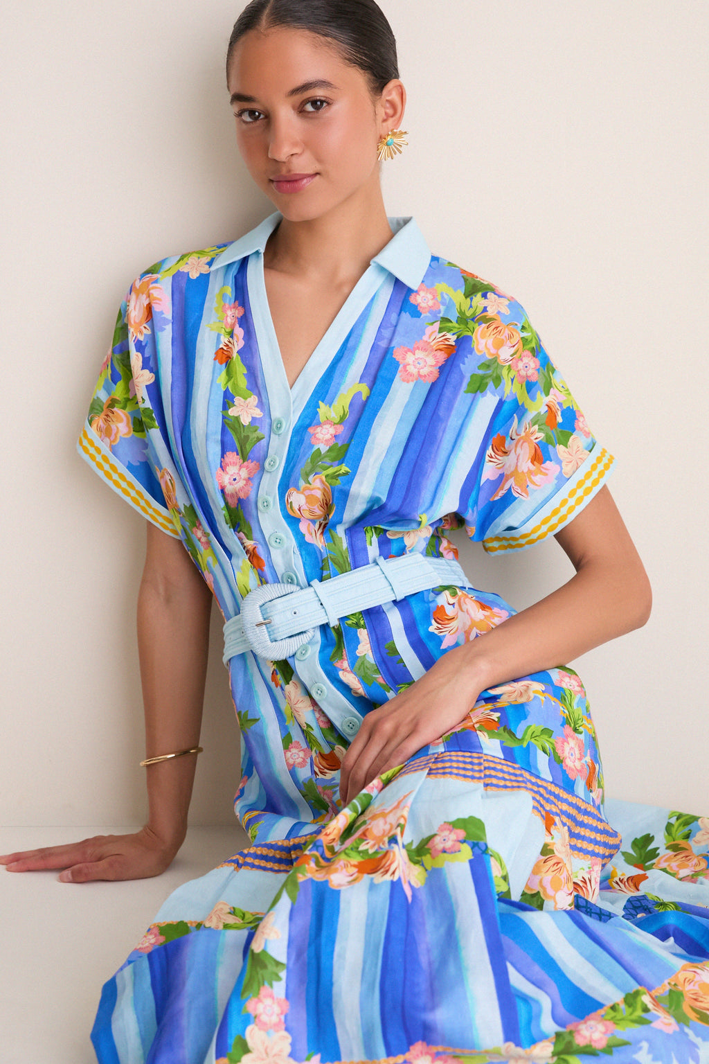 Floral River Riya-B Midi Dress