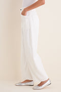 Ivory Twisted Barrel Jean
