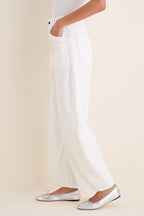 Ivory Twisted Barrel Jean