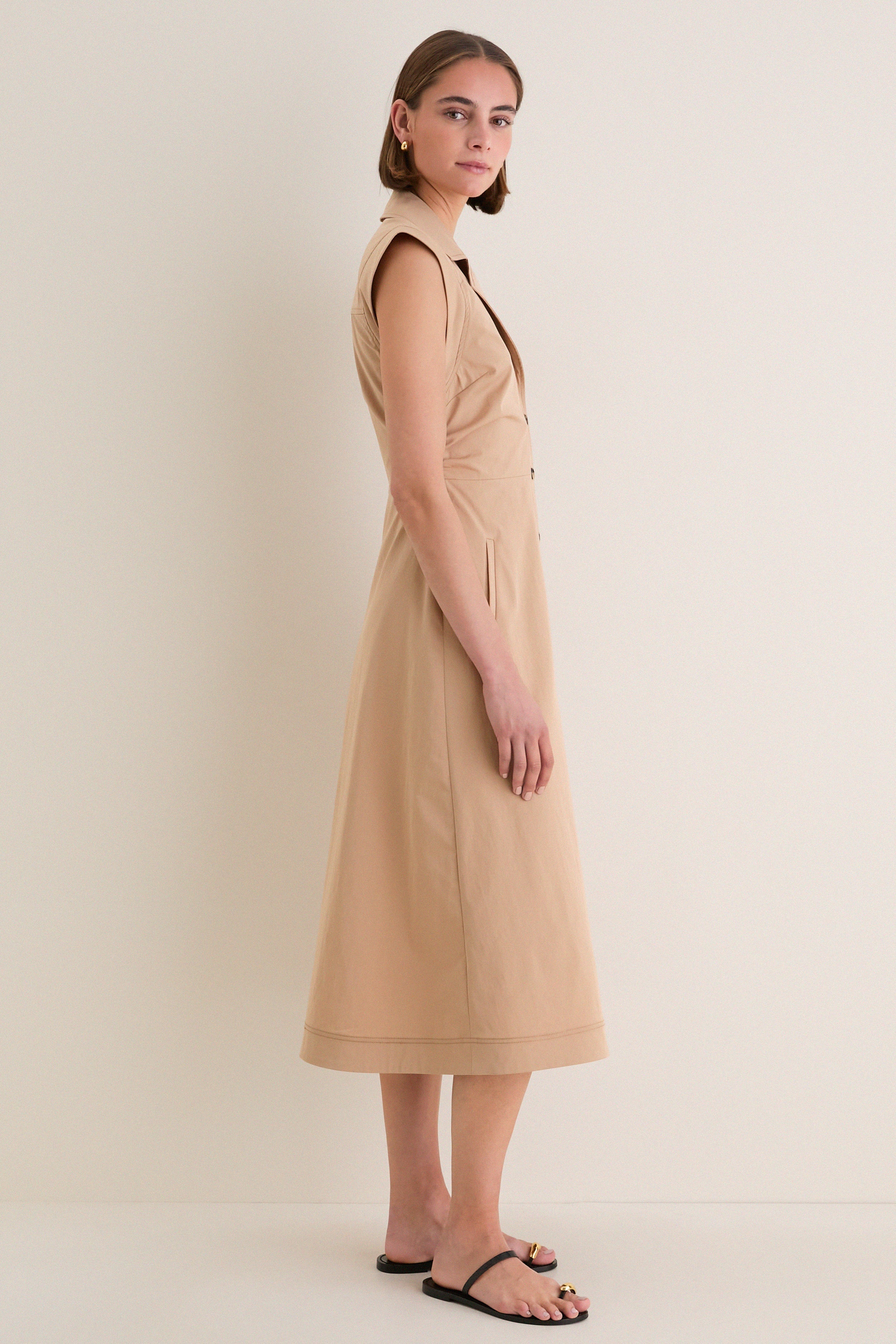 Khaki Orla Dress