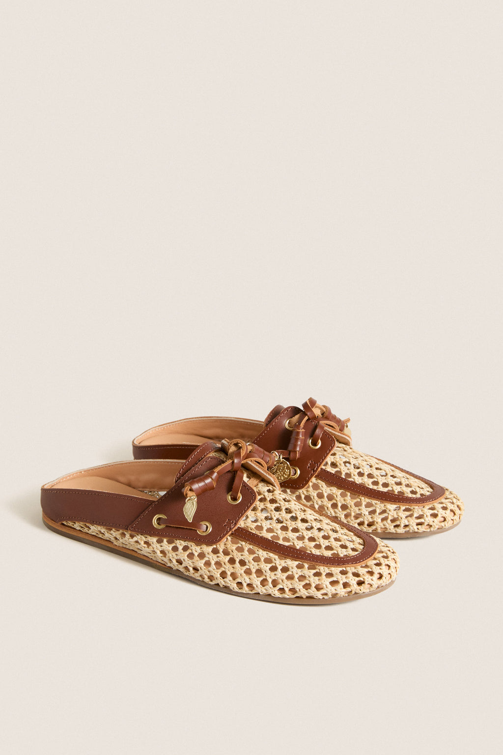 Natural Crochet Naveta Loafers