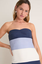 Blue Stripes Sono Maxi Dress