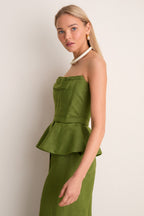 Olive Green Oliva Profundo Top