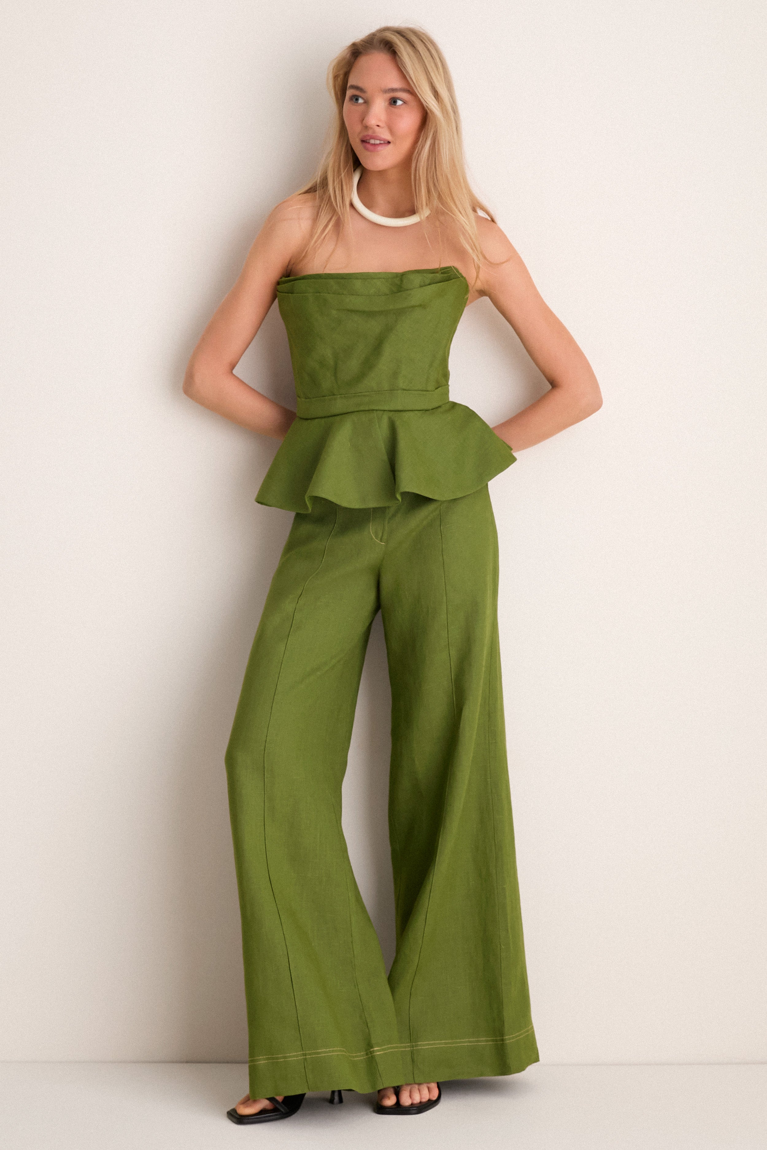 Olive Green Oliva Profundo Top